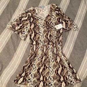 Veronica M drop waist mini dress NWT